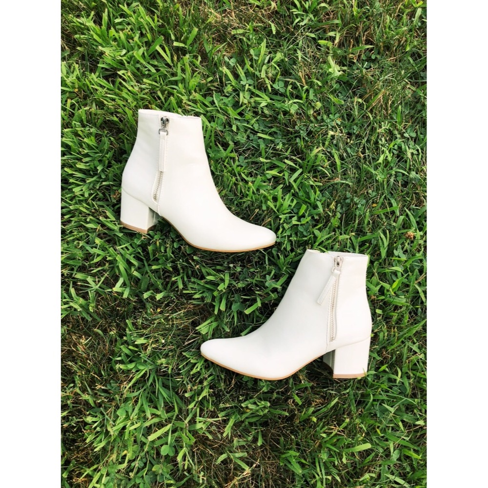 White booties